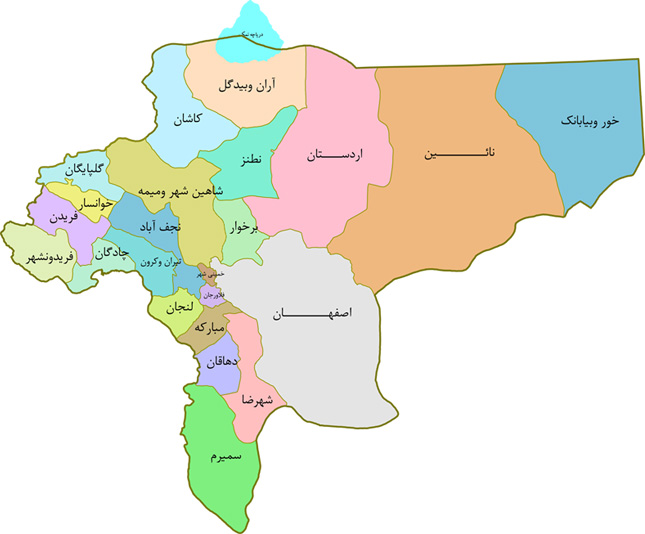 نقشه اصفهان
